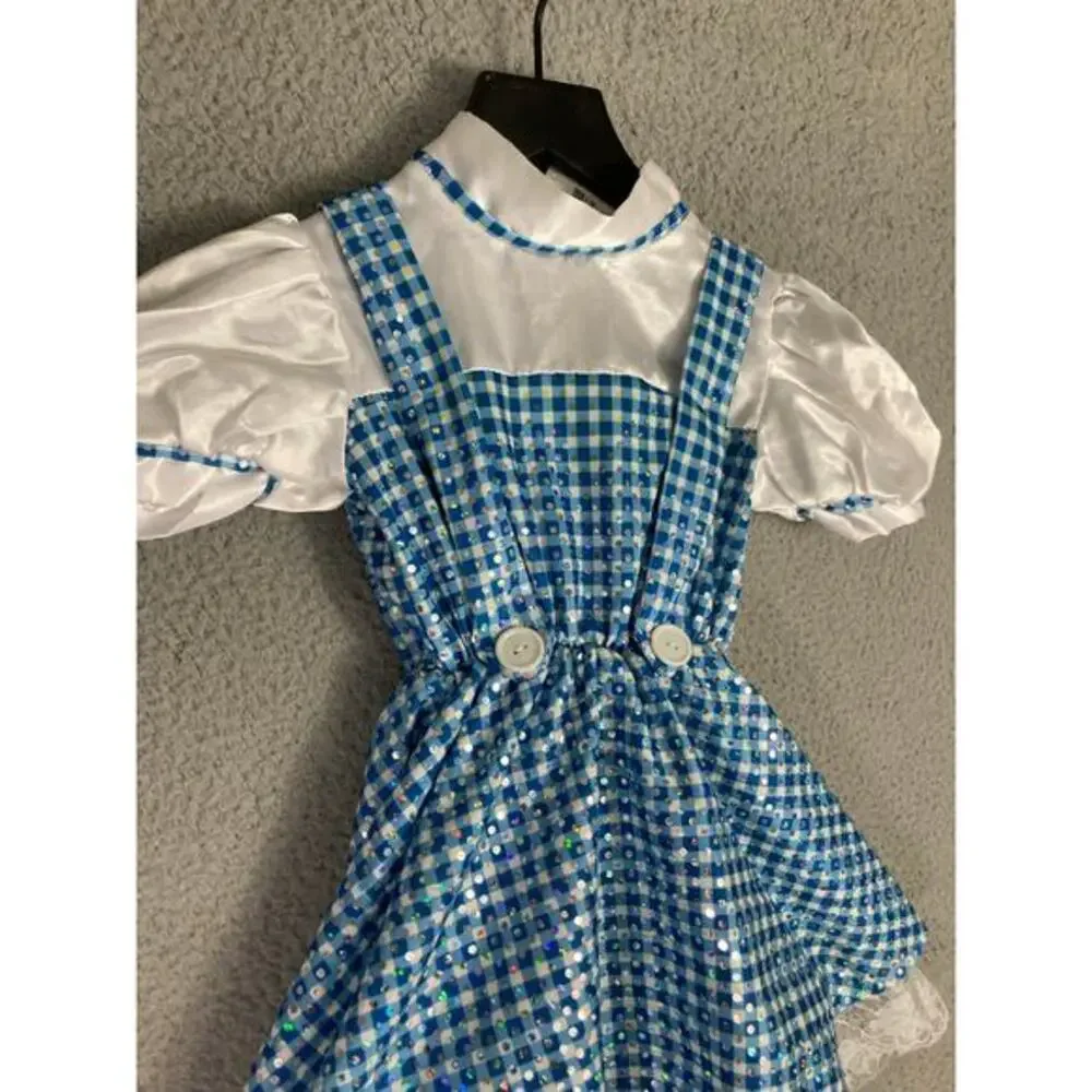 Rubies Girls Dorothy Costume Dress Size 4 Blue Wizard of Oz Party‎ Outfit